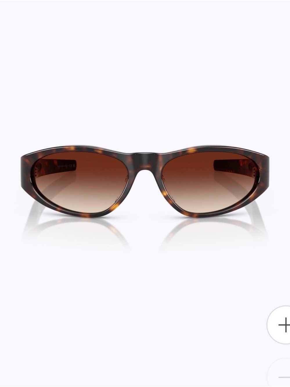 Oliver People Tortoiseshell Oval Women’s Sunglasses - Brown Lenses